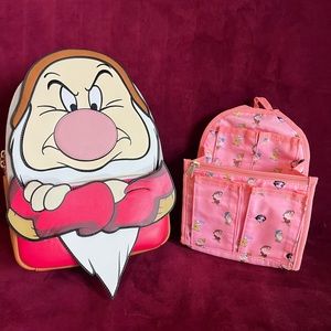 Loungefly Grumpy Cosplay Mini Backpack & Snow White/7 Dwarves Organizer Insert